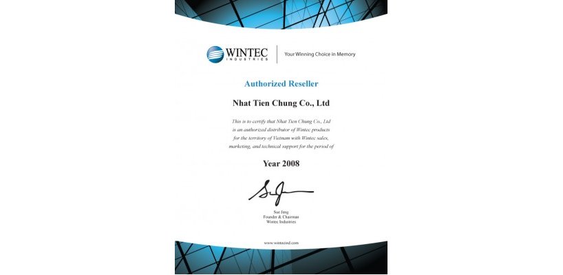 NTC chính thức trở thành nhà phân phối của Wintec Technology Corp.